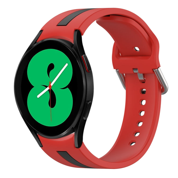 Two-Color Silicone Watch Band, For Samsung Galaxy Watch 4 44mm, For Samsung Galaxy Watch 4 40mm