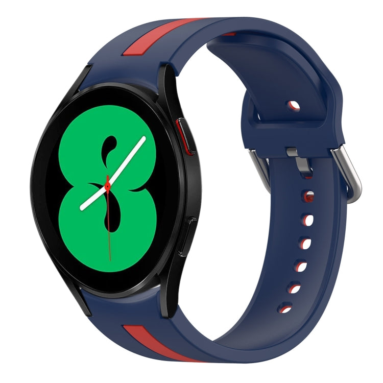 Two-Color Silicone Watch Band, For Samsung Galaxy Watch 4 44mm, For Samsung Galaxy Watch 4 40mm
