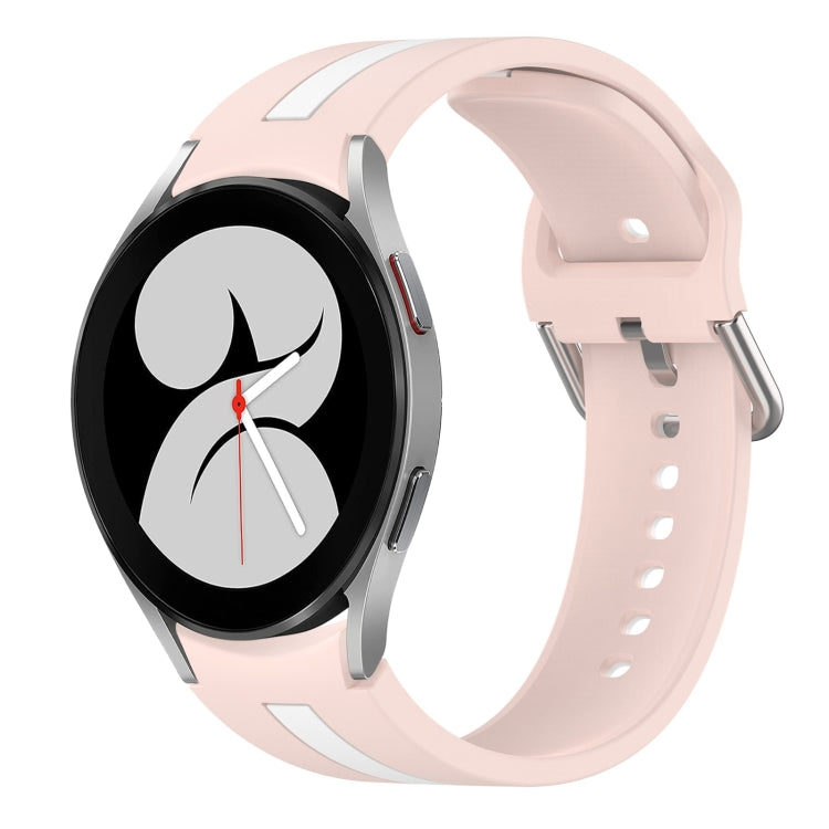 Two-Color Silicone Watch Band, For Samsung Galaxy Watch 4 44mm, For Samsung Galaxy Watch 4 40mm