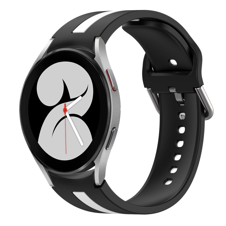 Two-Color Silicone Watch Band, For Samsung Galaxy Watch 4 44mm, For Samsung Galaxy Watch 4 40mm