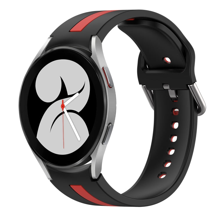 Two-Color Silicone Watch Band, For Samsung Galaxy Watch 4 44mm, For Samsung Galaxy Watch 4 40mm