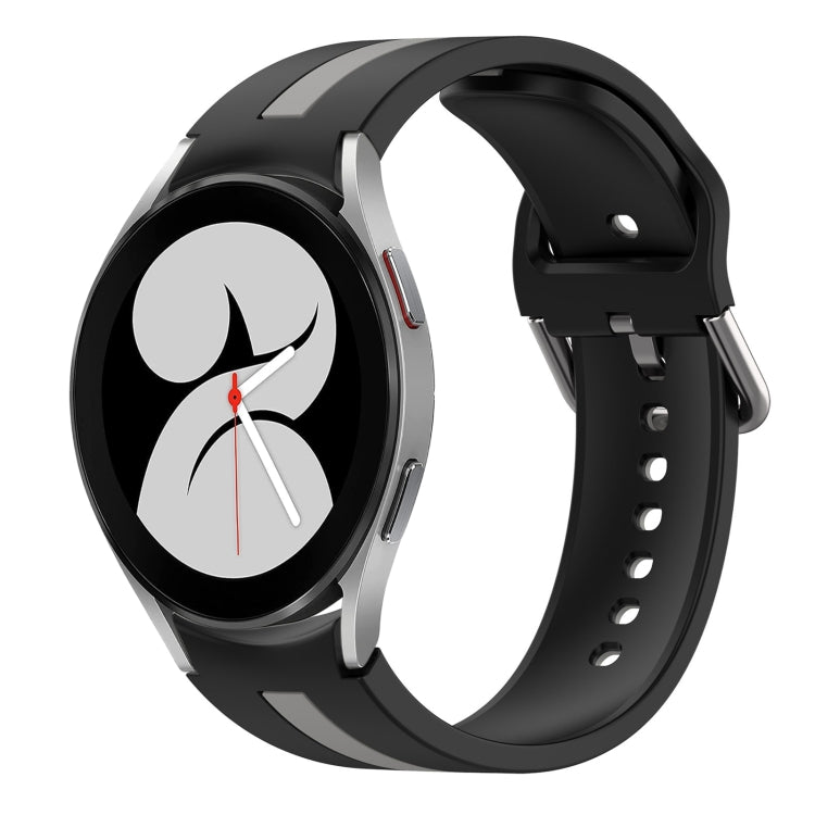 Two-Color Silicone Watch Band, For Samsung Galaxy Watch 4 44mm, For Samsung Galaxy Watch 4 40mm