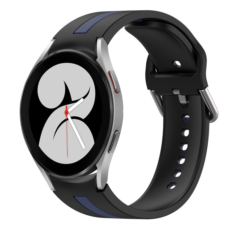 Two-Color Silicone Watch Band, For Samsung Galaxy Watch 4 44mm, For Samsung Galaxy Watch 4 40mm