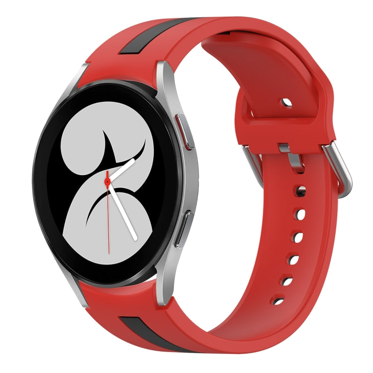 Two-Color Silicone Watch Band, For Samsung Galaxy Watch 4 44mm, For Samsung Galaxy Watch 4 40mm