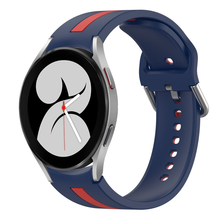 Two-Color Silicone Watch Band, For Samsung Galaxy Watch 4 44mm, For Samsung Galaxy Watch 4 40mm