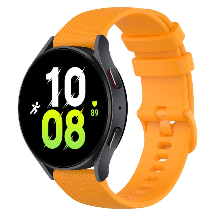 20mm Checkered Silicone Watch Band, For Samsung Galaxy Watch 5 44mm, For Samsung Galaxy Watch 5 Pro 45mm