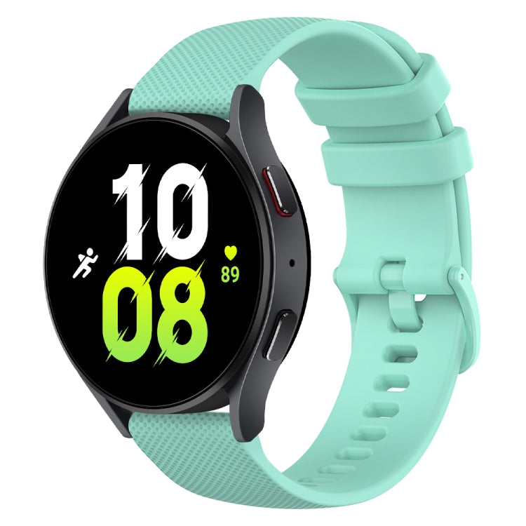 20mm Checkered Silicone Watch Band, For Samsung Galaxy Watch 5 44mm, For Samsung Galaxy Watch 5 Pro 45mm