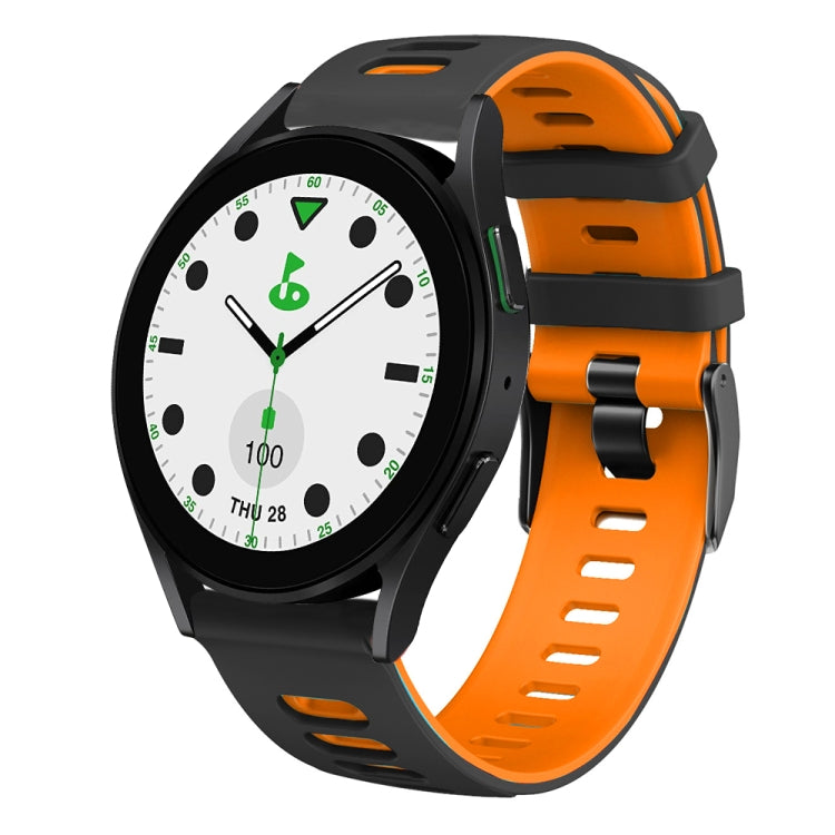 20mm Two-color Silicone Watch Band, For Samsung Galaxy watch 5 Pro Golf Edition, For Samsung Galaxy watch 5 Golf Edition
