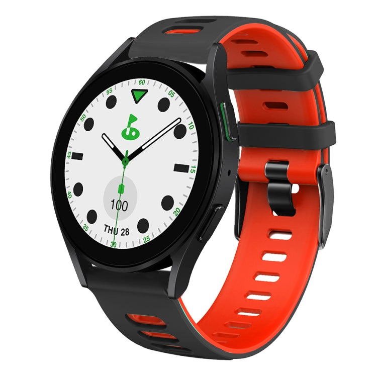 20mm Two-color Silicone Watch Band, For Samsung Galaxy watch 5 Pro Golf Edition, For Samsung Galaxy watch 5 Golf Edition