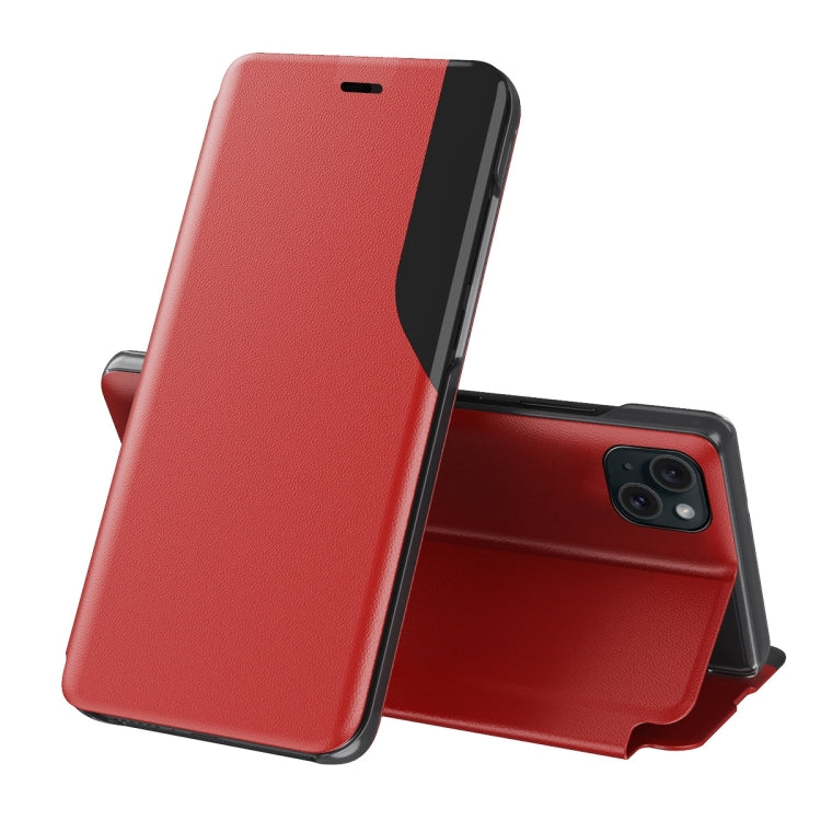 Side Display Flip Leather Phone Case, For iPhone 16, For iPhone 15 Pro Max, For iPhone 15 Pro, For iPhone 15 Plus