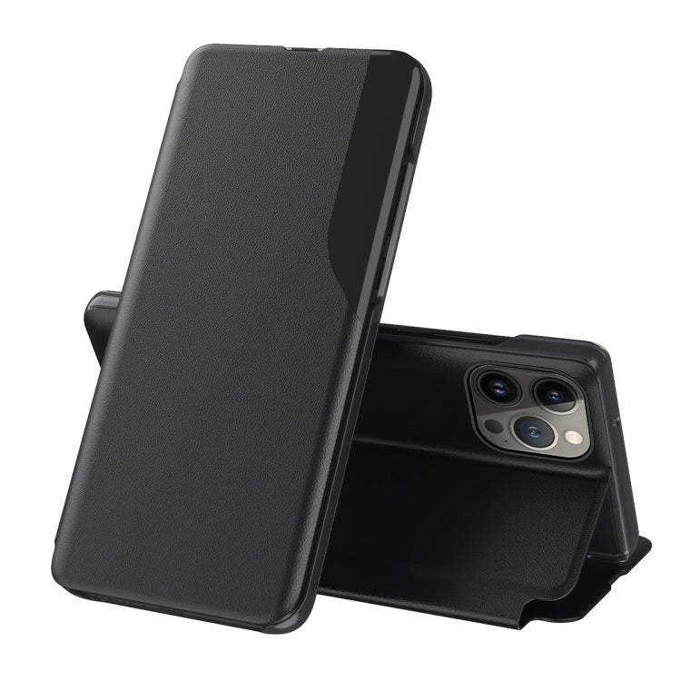 Side Display Flip Leather Phone Case, For iPhone 16, For iPhone 15 Pro Max, For iPhone 15 Pro, For iPhone 15 Plus