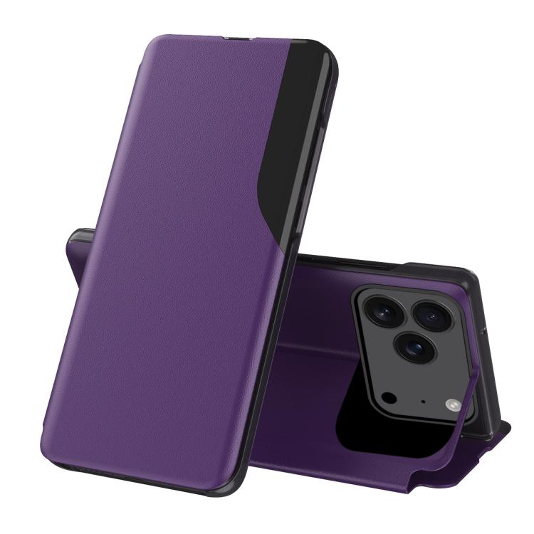 Side Display Flip Leather Phone Case