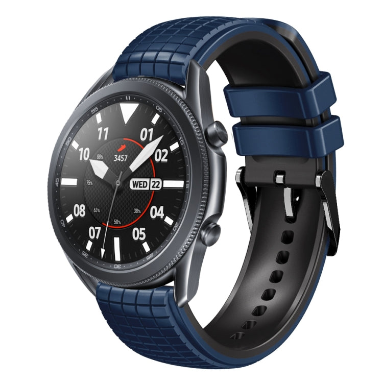 22mm Mesh Two Color Silicone Watch Band, For Samsung Galaxy Watch3 45mm, For Samsung Watch Gear S3 Classic