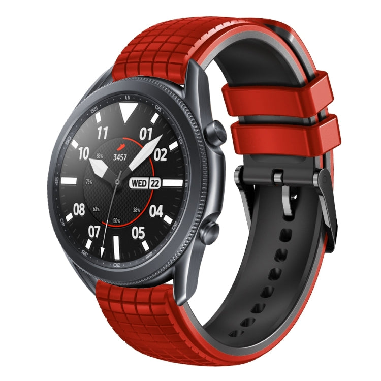 22mm Mesh Two Color Silicone Watch Band, For Samsung Galaxy Watch3 45mm, For Samsung Watch Gear S3 Classic