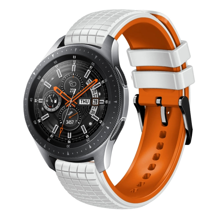 22mm Mesh Two Color Silicone Watch Band, For Samsung Watch Gear S3 Frontier, For Samsung Galaxy Watch 46mm