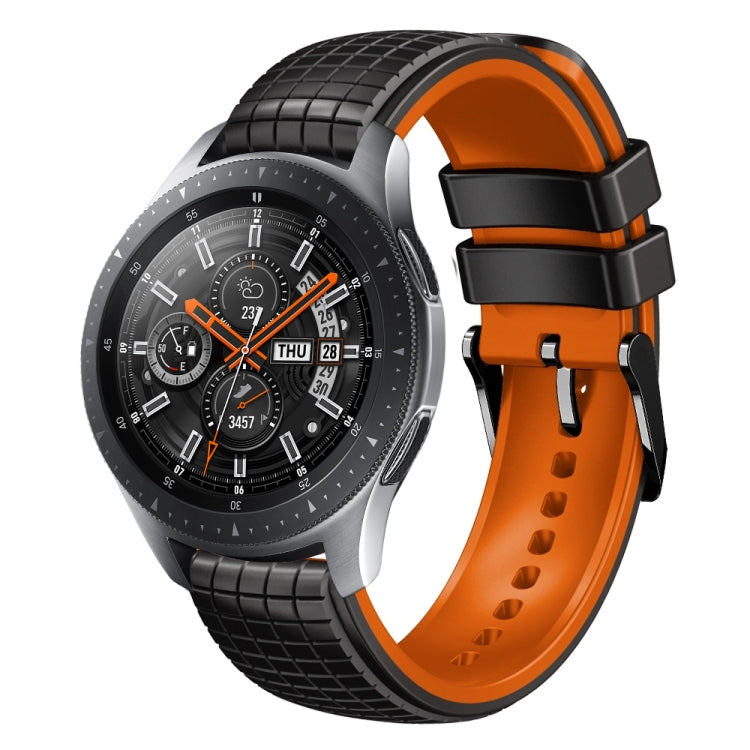 22mm Mesh Two Color Silicone Watch Band, For Samsung Watch Gear S3 Frontier, For Samsung Galaxy Watch 46mm