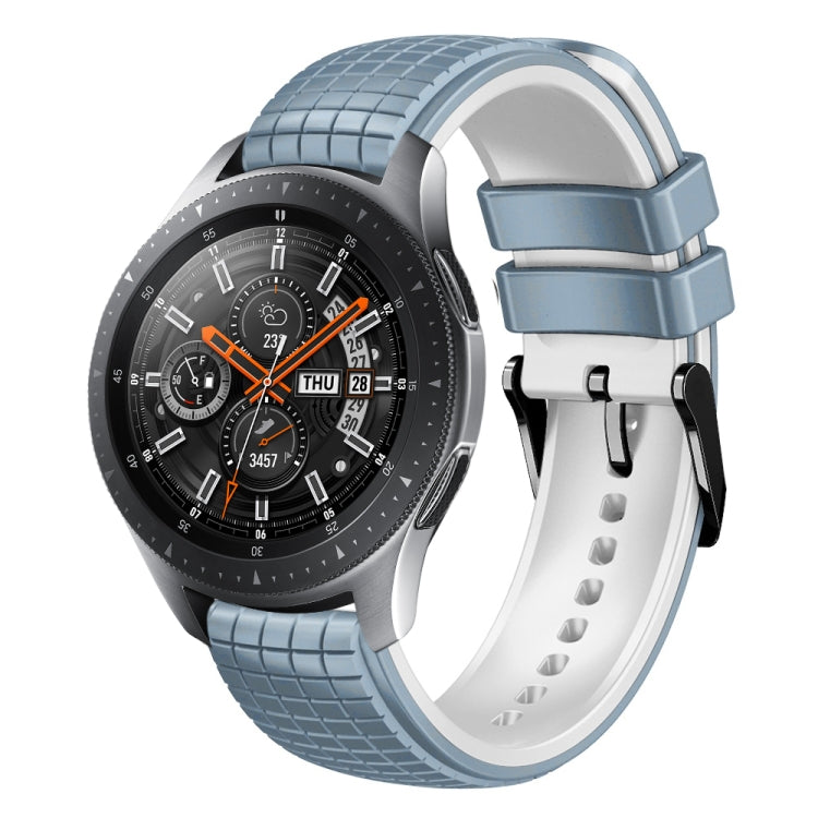 22mm Mesh Two Color Silicone Watch Band, For Samsung Watch Gear S3 Frontier, For Samsung Galaxy Watch 46mm