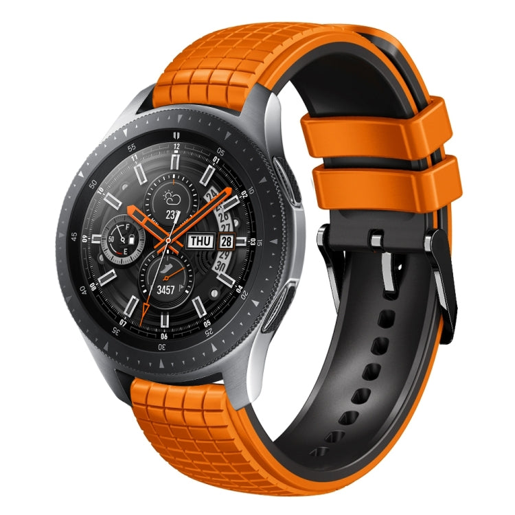 22mm Mesh Two Color Silicone Watch Band, For Samsung Watch Gear S3 Frontier, For Samsung Galaxy Watch 46mm