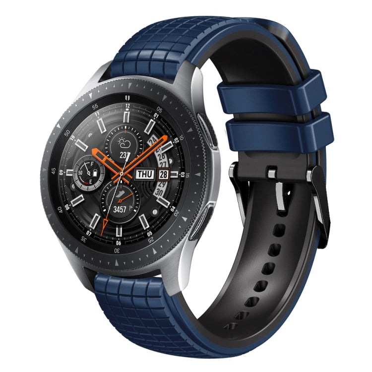 22mm Mesh Two Color Silicone Watch Band, For Samsung Watch Gear S3 Frontier, For Samsung Galaxy Watch 46mm