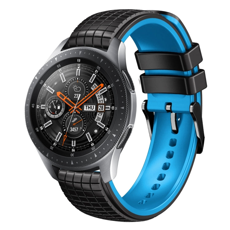 22mm Mesh Two Color Silicone Watch Band, For Samsung Watch Gear S3 Frontier, For Samsung Galaxy Watch 46mm