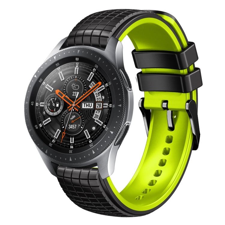 22mm Mesh Two Color Silicone Watch Band, For Samsung Watch Gear S3 Frontier, For Samsung Galaxy Watch 46mm