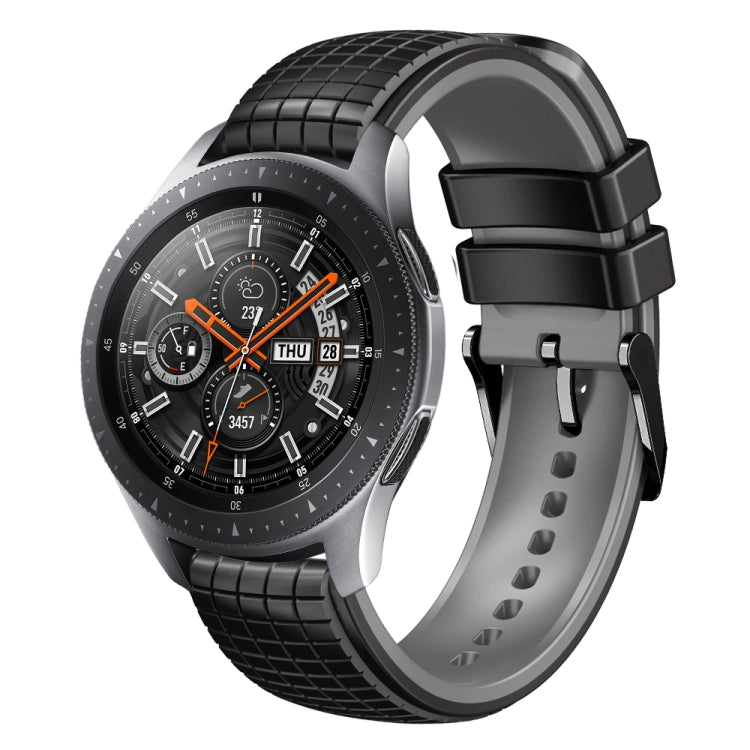 22mm Mesh Two Color Silicone Watch Band, For Samsung Watch Gear S3 Frontier, For Samsung Galaxy Watch 46mm