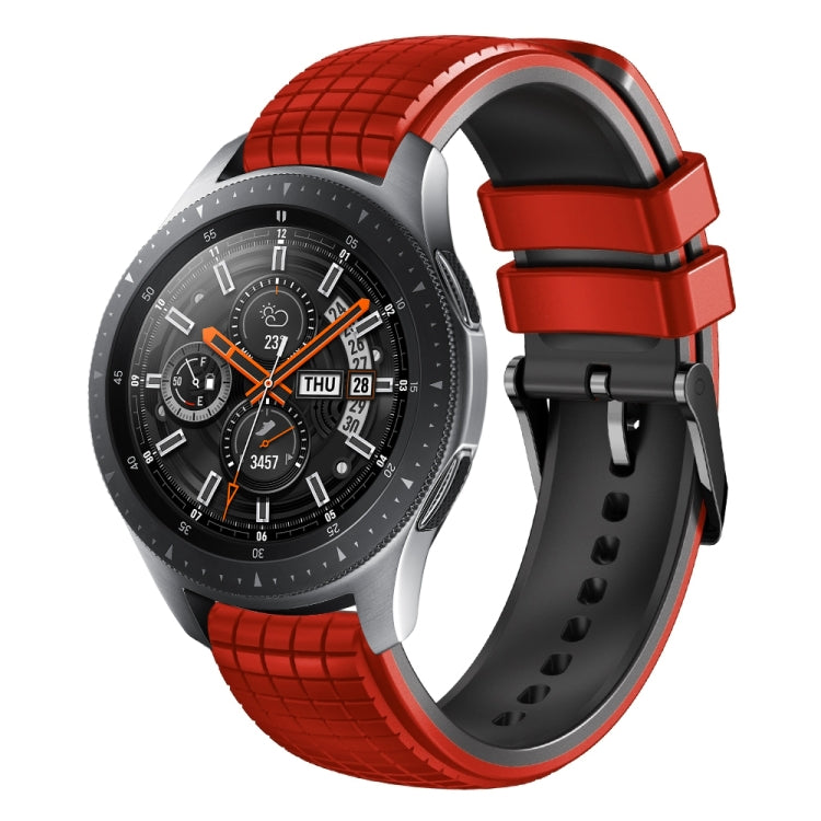 22mm Mesh Two Color Silicone Watch Band, For Samsung Watch Gear S3 Frontier, For Samsung Galaxy Watch 46mm