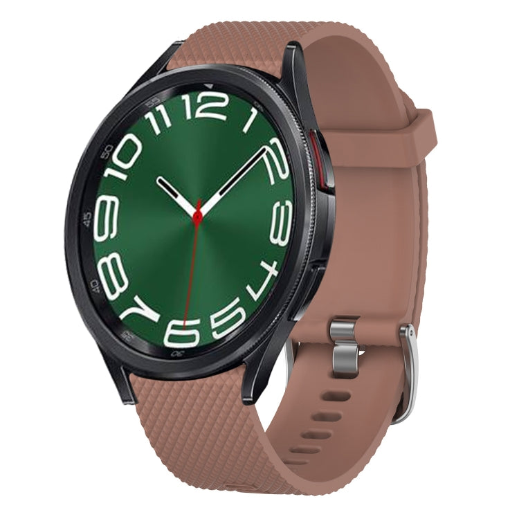 20mm Diamond Textured Silicone Watch Band, For Samsung Galaxy Watch 6 Classic 47mm, For Samsung Galaxy Watch 6 44mm