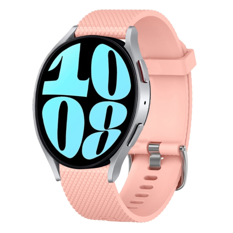 20mm Diamond Textured Silicone Watch Band, For Samsung Galaxy Watch 6 Classic 47mm, For Samsung Galaxy Watch 6 44mm