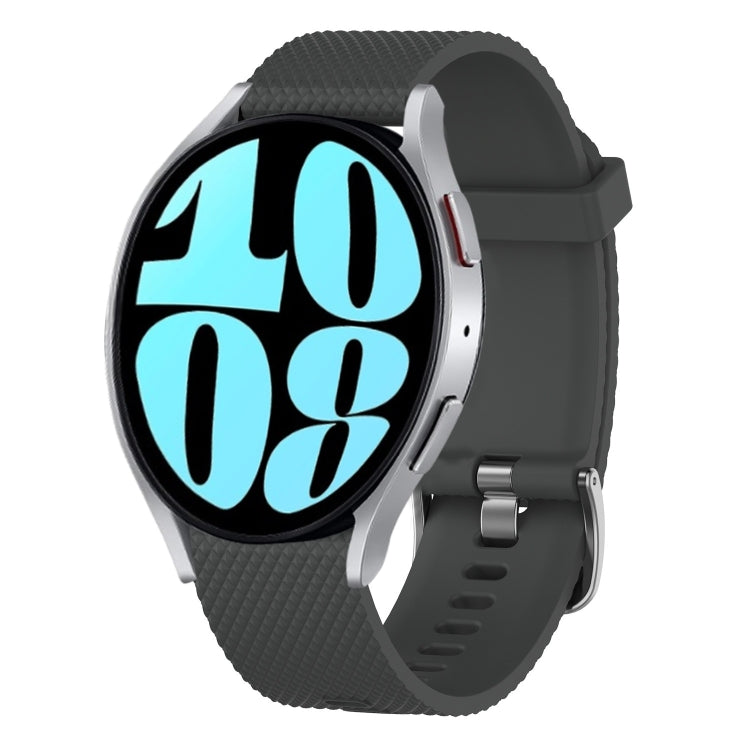 20mm Diamond Textured Silicone Watch Band, For Samsung Galaxy Watch 6 Classic 47mm, For Samsung Galaxy Watch 6 44mm