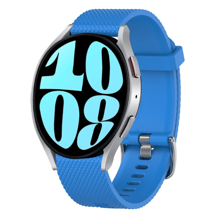 20mm Diamond Textured Silicone Watch Band, For Samsung Galaxy Watch 6 Classic 47mm, For Samsung Galaxy Watch 6 44mm