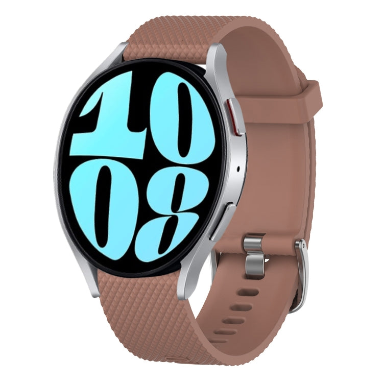 20mm Diamond Textured Silicone Watch Band, For Samsung Galaxy Watch 6 Classic 47mm, For Samsung Galaxy Watch 6 44mm