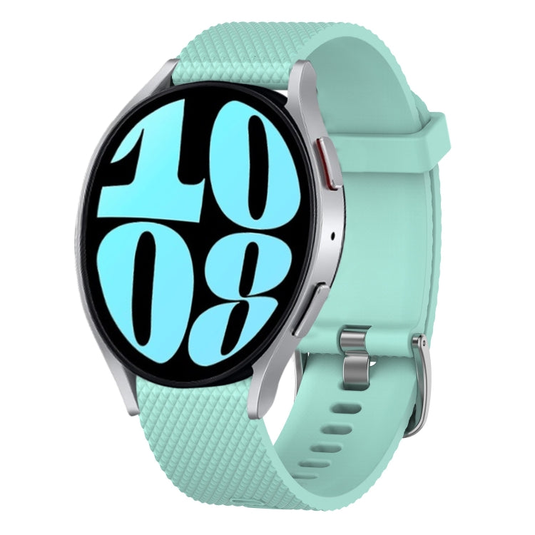 20mm Diamond Textured Silicone Watch Band, For Samsung Galaxy Watch 6 40mm, For Samsung Galaxy Watch 6 Classic 43mm