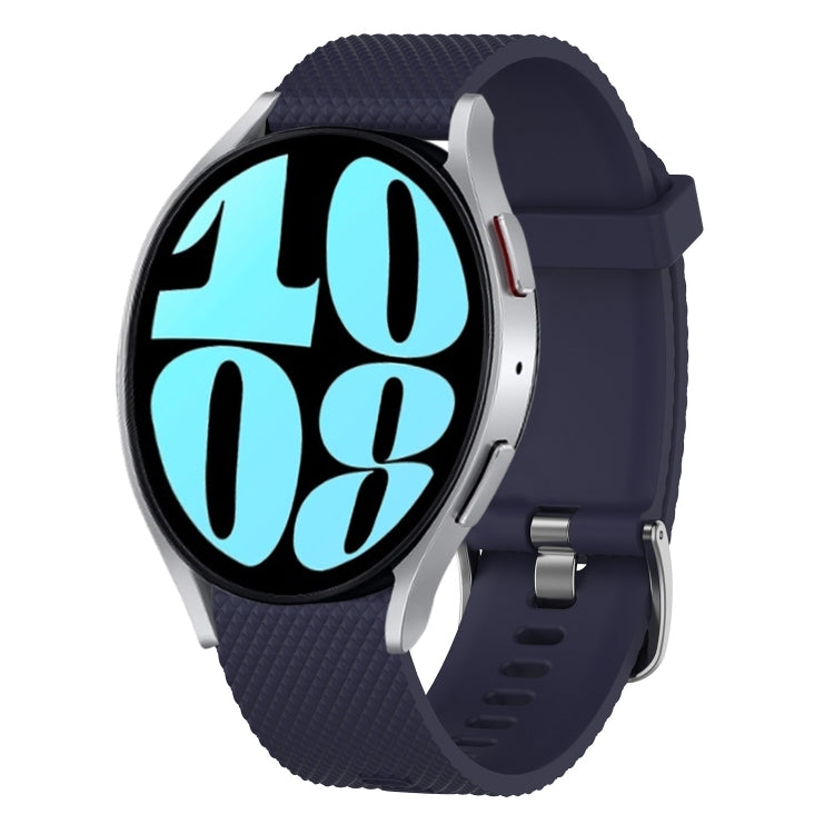 20mm Diamond Textured Silicone Watch Band, For Samsung Galaxy Watch 6 40mm, For Samsung Galaxy Watch 6 Classic 43mm