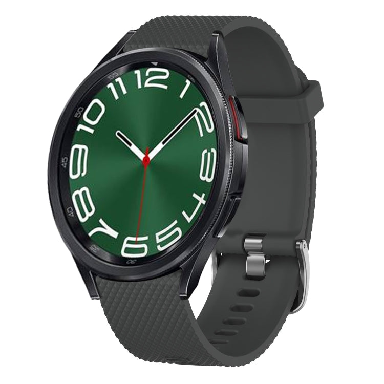 20mm Diamond Textured Silicone Watch Band, For Samsung Galaxy Watch 6 40mm, For Samsung Galaxy Watch 6 Classic 43mm