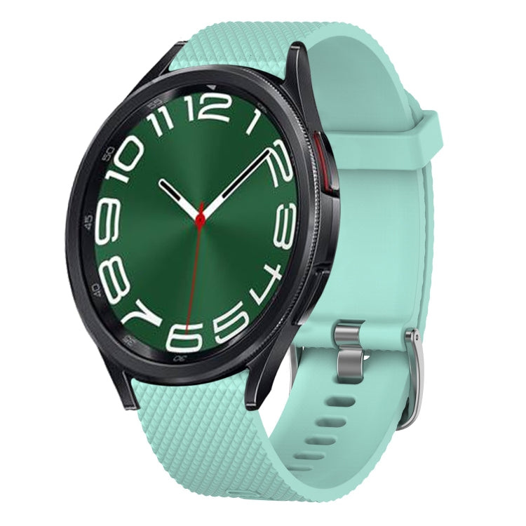 20mm Diamond Textured Silicone Watch Band, For Samsung Galaxy Watch 6 40mm, For Samsung Galaxy Watch 6 Classic 43mm