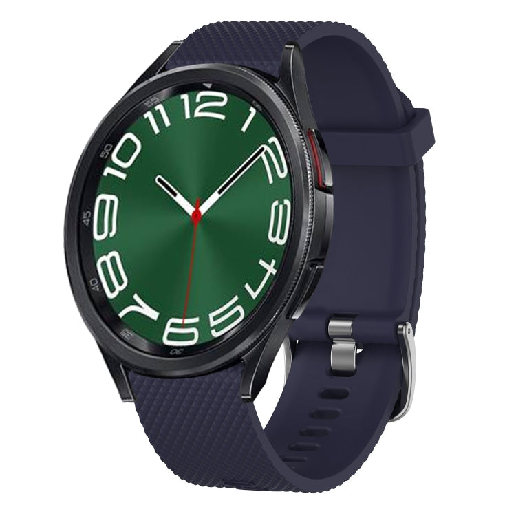 20mm Diamond Textured Silicone Watch Band, For Samsung Galaxy Watch 6 40mm, For Samsung Galaxy Watch 6 Classic 43mm
