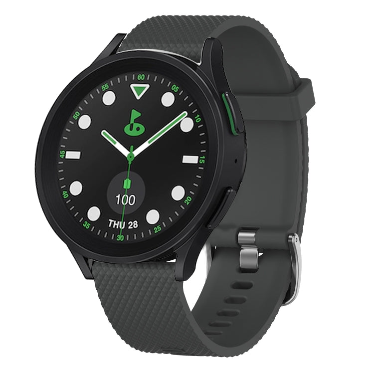 20mm Diamond Textured Silicone Watch Band, For Samsung Galaxy watch 5 Pro Golf Edition, For Samsung Galaxy watch 5 Golf Edition