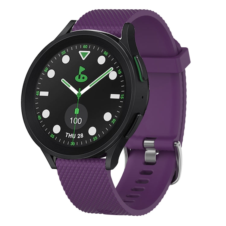 20mm Diamond Textured Silicone Watch Band, For Samsung Galaxy watch 5 Pro Golf Edition, For Samsung Galaxy watch 5 Golf Edition