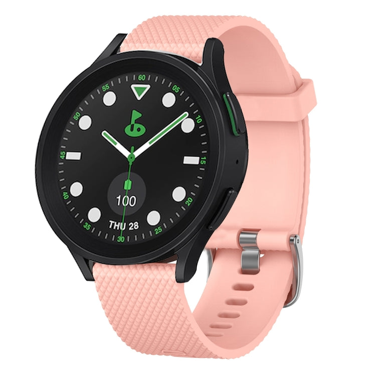 20mm Diamond Textured Silicone Watch Band, For Samsung Galaxy watch 5 Pro Golf Edition, For Samsung Galaxy watch 5 Golf Edition
