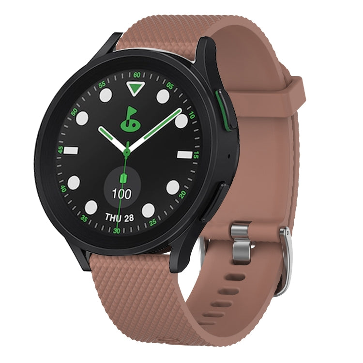 20mm Diamond Textured Silicone Watch Band, For Samsung Galaxy watch 5 Pro Golf Edition, For Samsung Galaxy watch 5 Golf Edition