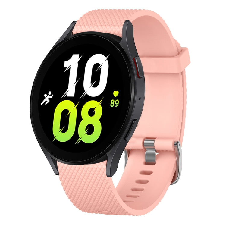 20mm Diamond Textured Silicone Watch Band, For Samsung Galaxy Watch 5 44mm, For Samsung Galaxy Watch 5 Pro 45mm
