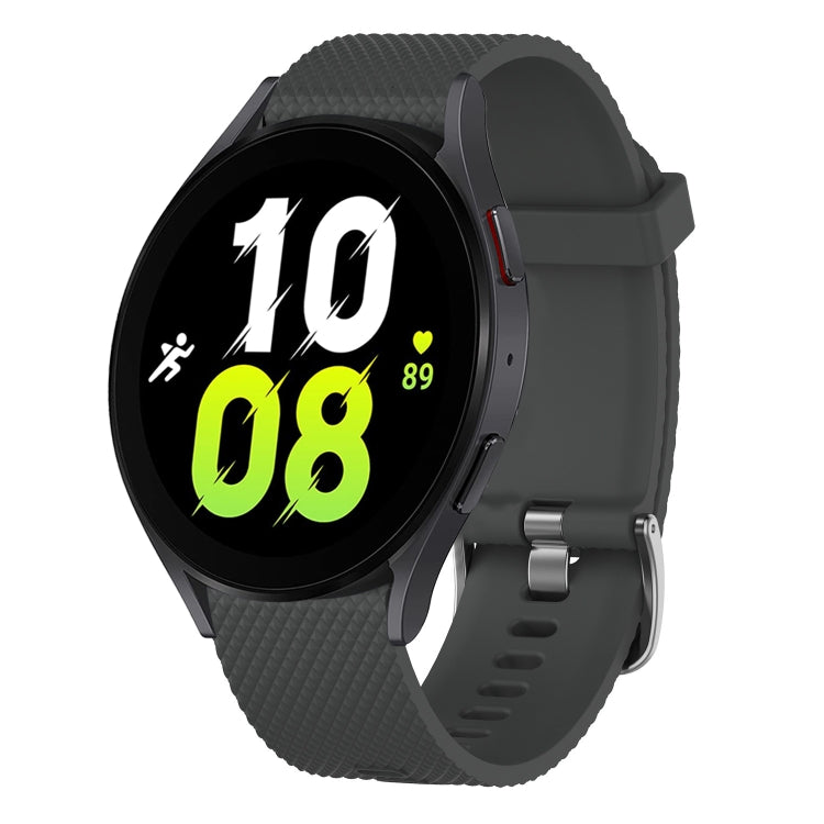20mm Diamond Textured Silicone Watch Band, For Samsung Galaxy Watch 5 44mm, For Samsung Galaxy Watch 5 Pro 45mm