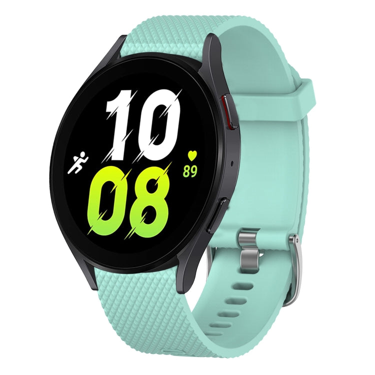 20mm Diamond Textured Silicone Watch Band, For Samsung Galaxy Watch 5 44mm, For Samsung Galaxy Watch 5 Pro 45mm