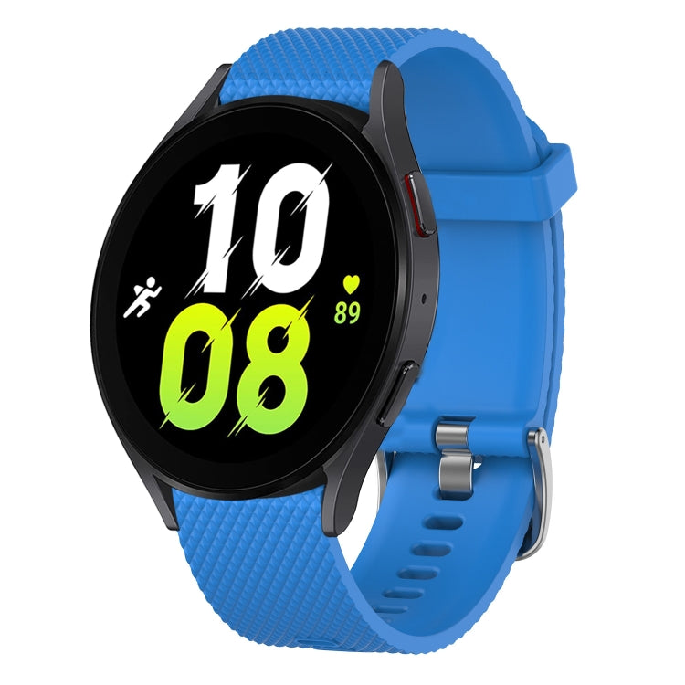 20mm Diamond Textured Silicone Watch Band, For Samsung Galaxy Watch 5 44mm, For Samsung Galaxy Watch 5 Pro 45mm