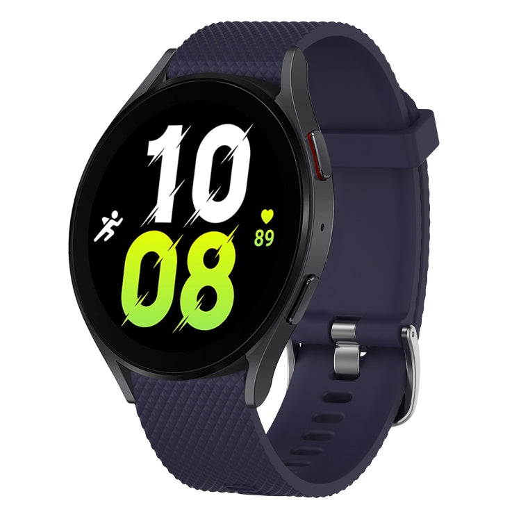 20mm Diamond Textured Silicone Watch Band, For Samsung Galaxy Watch 5 44mm, For Samsung Galaxy Watch 5 Pro 45mm