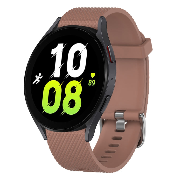 20mm Diamond Textured Silicone Watch Band, For Samsung Galaxy Watch 5 44mm, For Samsung Galaxy Watch 5 Pro 45mm