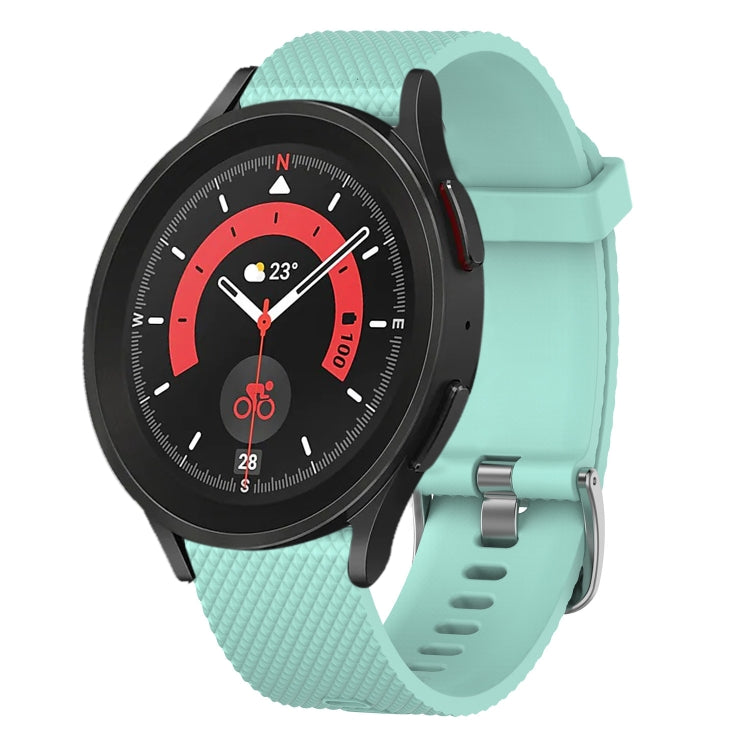 20mm Diamond Textured Silicone Watch Band, For Samsung Galaxy Watch 5 44mm, For Samsung Galaxy Watch 5 Pro 45mm