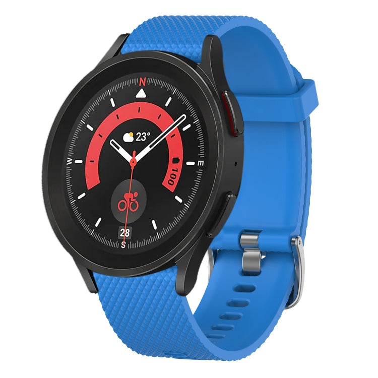 20mm Diamond Textured Silicone Watch Band, For Samsung Galaxy Watch 5 44mm, For Samsung Galaxy Watch 5 Pro 45mm