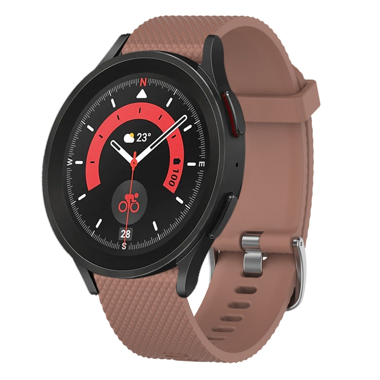 20mm Diamond Textured Silicone Watch Band, For Samsung Galaxy Watch 5 44mm, For Samsung Galaxy Watch 5 Pro 45mm